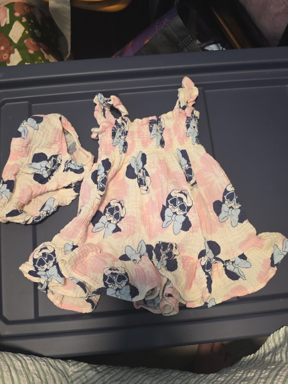 Disney Pink and Navy Floral Matching Set